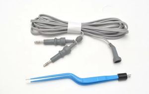 Pinzas bipolares de acero inoxidable europeas antiadherentes con fuente de alimentación manual, instrumentos quirúrgicos rectos, pinzas bipolares tipo bayoneta - Product Image 5
