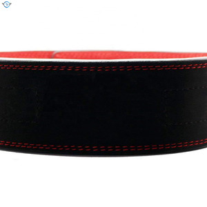 เข็มขัดยกน้ำหนักหนังแท้แบบปรับได้ พร้อมโลโก้ อุปกรณ์เพาะกาย - Product Image 5