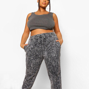 Pantalon de sport décontracté pour femme, idéal pour la course, l'entraînement et le jogging, pantalon long de sport pour femme, jogging délavé à l'acide - Product Image 4