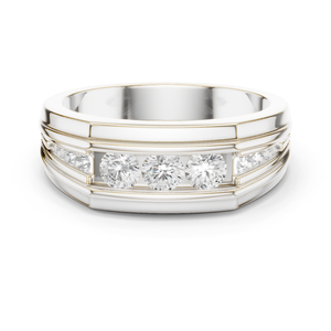 Classic Moissanite Brilliant Cut Promise Wedding Engagement <b>Ring</b> Women 925 Sterling Silver Gold Plated Prong Set Sambhav Jewels - Product Image 6