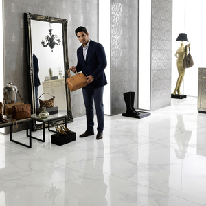 Carreaux de sol en porcelaine vitrifiée polie blanche ivoire, fabrication chinoise, les moins chers, blanc désert, 800x800, 60x60, 80x80 - Product Image 4