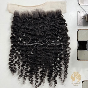 CDYHAIR ผมเวียดนามแท้แบบดิบ  ลอนเบอร์มีส  แบบ HD Transparent  ขนาด 13x4 13x6  พร้อมเชือกผูกผมด้านหน้า  ไรผมธรรมชาติ  ถอนขนมาแล้ว  จัดเรียงเกล็ดผมอย่างสมบูรณ์ - Product Image 2