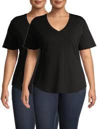 Camiseta holgada para mujer, de tejido transpirable, corta, informal, talla grande, para uso diario y cómodo. - Product Image 1