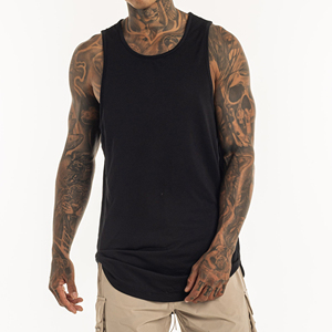 Men's Sleeveless Gym <b>Vest</b> Breathable Workout Muscle <b>Stringer</b> Cut-Off Y Back Tank Tops Fitness Pattern Wholesale - Product Image 1