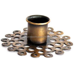 Bougeoir votif en fer avec finition en or antique pour l'éclairage de la décoration de la maison et d'autres bocaux de bougeoirs - Product Image 3