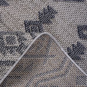 Collezione LOOM and LUXE Tappeto Tradizionale per Interni/Esterni 8X10 Bianco/Grigio Set Elegante - Product Image 5
