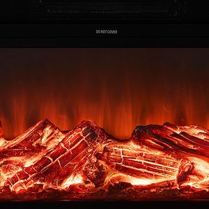 Caminetto Elettrico Autoportante da 75 Pollici, Stufa Riscaldante 1500W 5120BTU, Fiamma Simulata con Protezione dal Surriscaldamento, Spina AU, Cornice in Vetro - Product Image 3