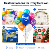 Kit d'arche de guirlande de ballons en latex personnalisés avec logo imprimé, pour fêtes d'anniversaire, mariages, baby showers, Noël, Pâques, Halloween