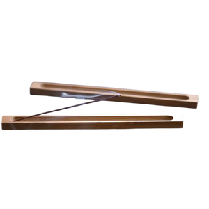 Porte-encens en bois de santal fait main avec récupérateur de cendres – Support durable en bois pour Agarbatti, idéal pour la maison, le bureau, la méditation, le yoga et l'aromathérapie - Product Image 2