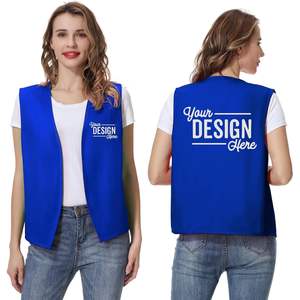 2025 Chaleco de trabajo Unisex personalizado sin botones diseño para restaurante supermercado empleado para trabajo voluntario Logo impresión posible - Product Image 3