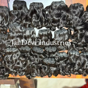 Cheveux humains Remy bouclés naturels indiens 100g, texture Temple Collection, longue durée, pour tissage, double trame, en lots - Product Image 3