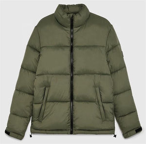 Blouson matelassé oversize premium pour homme avec fermeture éclair, chaud pour l'hiver, personnalisable, imperméable, haute qualité, broderie frontale, coupe-vent - Product Image 6
