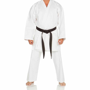 Kimono de karaté en tissu perlé 100% coton, uniforme de taekwondo, dobok, tenue d'arts martiaux, logo personnalisé, respirant et durable, vêtements d'entraînement - Product Image 2