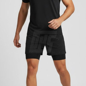 Shorts de sport pour homme, coupe flexible, matière légère, idéal pour la gym, la course à pied et les activités sportives en plein air. - Product Image 3