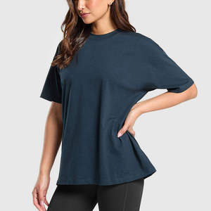 Women Oversized T-Shirt Soft Cotton Loose Fit Short Sleeve Crew Neck Casual Street Style Everyday Comfort <b>Top</b> - Product Image 3