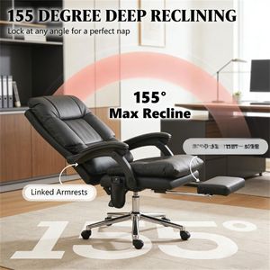 Sedia da Ufficio e Computer con Schienale Alto, Sedia Massaggiante Nera - Product Image 4