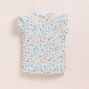 Ensemble de mousseline biologique de qualité supérieure Vêtements de printemps à imprimé floral pour bébé - Product Image 3