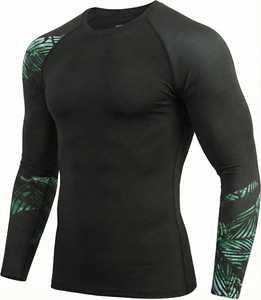 เสื้อรัดกล้ามเนื้อแขนยาวสำหรับผู้ชาย สำหรับ BJJ MMA  เสื้อสำหรับฝึกซ้อมประสิทธิภาพสูง สินค้านำเข้าจากสหรัฐอเมริกาและยุโรป  เสื้อผ้าแฟชั่น - Product Image 5