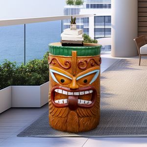 Estatua Tiki Grande para Uso en Interiores y Exteriores, para Decoración de Piscina, Jardín, Dormitorio o Bar Tiki, Mesa Auxiliar o Mesita de Noche Resistente - Product Image 4