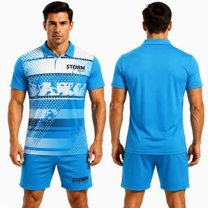 Conjunto de Ropa de Tenis para Hombre de la Mejor Calidad, Nuevo Diseño, Camiseta de Manga Corta y Pantalones Cortos, Transpirable, de Secado Rápido, que Absorbe la Humedad - Product Image 4