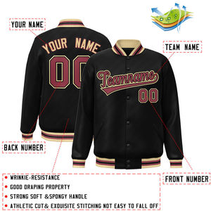 Chaqueta Varsity de Lona Personalizada de Alta Calidad para Hombre, Tallas Grandes, Invierno 2026, Ecológica, Transpirable, Bordado Deportivo en Equipo - Product Image 2