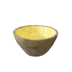 ชามเสิร์ฟไม้มะม่วงสีเหลือง - Product Image 1