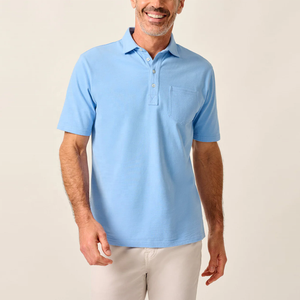 Servicio OEM, Camisetas Polo de Algodón Transpirable, Camiseta Polo Casual de Manga Corta para Golf, Camisetas Polo Bordadas de Talla Grande para Hombre - Product Image 2