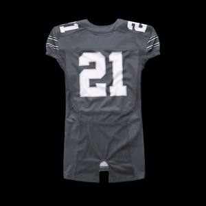 Maillot de football personnalisé en polyester respirant, uniforme sportif avec nom du joueur, écusson d'équipe, numéro et design en sergé. - Product Image 3