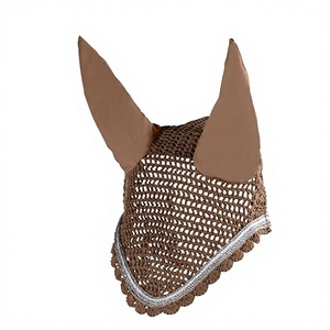 Máscara de malla transpirable para caballo, con protección contra moscas y ruido, para equitación - Product Image 1
