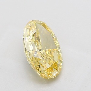 Diamant ovale fantaisie jaune intense de 2,57 carats, pureté VS1, excellente taille, diamant certifié pour bijoux de luxe - Product Image 4