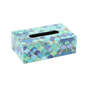Caja de pañuelos de madera moderna con estampado para cenas románticas, organizador decorativo de pañuelos a precio competitivo. - Product Image 1
