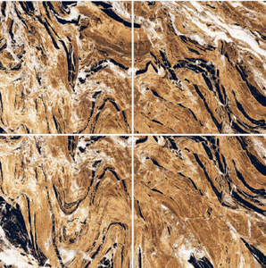 Best Selling Digital Printed Inferno Gold 600x600 Matte Porcelain Floor Tiles Rustic Design Non-Slip Exterior Use From India - Product Image 1