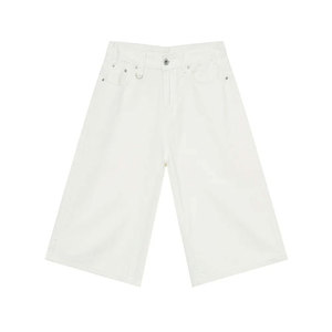 Shorts Bermuda en jean délavé taille haute pour homme, style décontracté, fermeture boutonnée, 100 % coton, tissu toile respirant - Product Image 6