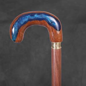 Conçu pour une mobilité quotidienne confortable, bâton de marche en résine et bois pour la décoration intérieure, offre un excellent soutien, un aspect élégant. - Product Image 1