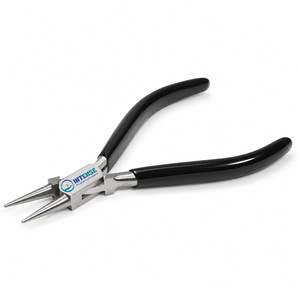 Pince à bec rond professionnelle en acier inoxydable pour la fabrication de bijoux, pliage de fil et formage de boucles, avec poignée confortable - Product Image 1