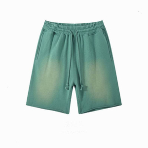 Pantalones Cortos Bermuda para Hombre, 100% Algodón Tejido, Transpirables, con Cordón Ajustable, Estilo Vintage, Ecológicos, Color Sólido, Casuales, Cintura Media - Product Image 6