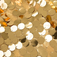Rideaux suspendus en sequins de grande taille, or brillant, artificiels, de luxe moderne, pour mariage, événement, fête, Noël
