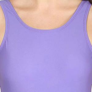 Traje de Baño de Una Pieza de Cuello Alto Casual Liso Tallas Grandes para Mujer, Ropa de Playa de Verano - Product Image 4