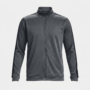 High Sale Custom Mens Solid Color <b>Knitted</b> Tracksuit <b>Set</b> Stand Collar Full Zip Sporty Autumn Wear Breathable Polyester Activewear - Product Image 3