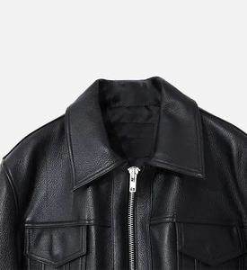 Chaqueta de Cuero Vintage para Hombre, Chaqueta Casual de Motociclista, Proveedor Mayorista, Mejor Precio - Product Image 3