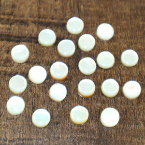 Pierre précieuse naturelle en nacre, cabochon rond de 5 mm, pierre en vrac pour la fabrication de bijoux, vente en gros en vrac - Product Image 3