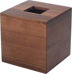 Porte-boîte à mouchoirs en bois à un seul niveau - Product Image 3