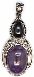 Pendentif Papillon Vintage Ovale en Pierre Précieuse, Plaqué Argent Antique, Bijoux Faits Main en Pierre Naturelle, Vente en Gros - Product Image 5