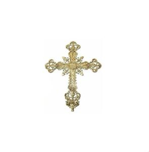 Decorative Religious Brass <b>Cross</b> For Prayer Room Wall Hanging Church Altar And Sacred Interior Design - Product Image 1