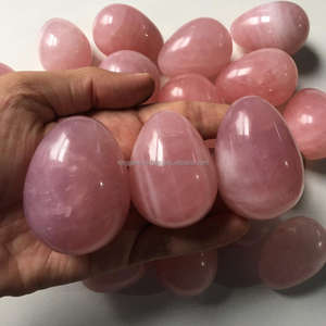 NATURAL ROSE QUARTZ YONI EGG <b>MASSAGE</b> <b>WAND</b> for REIKI HELING GEMSTONE MEDITATION METAPHYSICAL DECORATIVE YONI EGG WHOLESALE RATE - Product Image 5