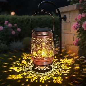 Lanterne solaire d'extérieur, éclairage de jardin imperméable, décorations pour Noël et cadeaux d'anniversaire pour femmes, mamans, grand-mères - Product Image 2