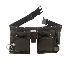 Industrial Grade Suede <b>Leather</b> <b>Tool</b> Pouch Bag Heavy Duty <b>Tool</b> Holder for Workshop and Construction Use - Product Image 1