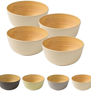 Bol en bambou tressé fait main, écologique, pour salades, vente en gros à prix compétitif pour cafés et hôtels - Product Image 6