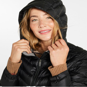 Waterproof Long Women's Duck Down <b>Jacket</b> with Hood and Big Pockets Japanese Korean Style Warm Puffer <b>JACKETS</b> - Product Image 6