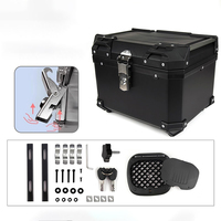 Boîte arrière de moto en plastique PP de haute qualité 45L Top Box de moto Scooter Boîte arrière de moto Coffre arrière de moto